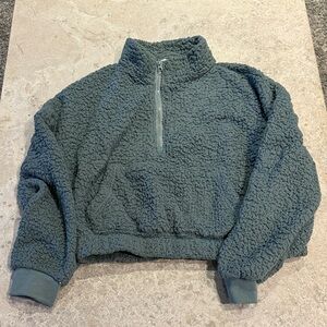 Hippie Rose Aqua Fleece Jacket